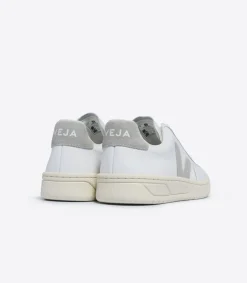 Women VEJA V-12 LEATHER WHITE LIGHT GREY