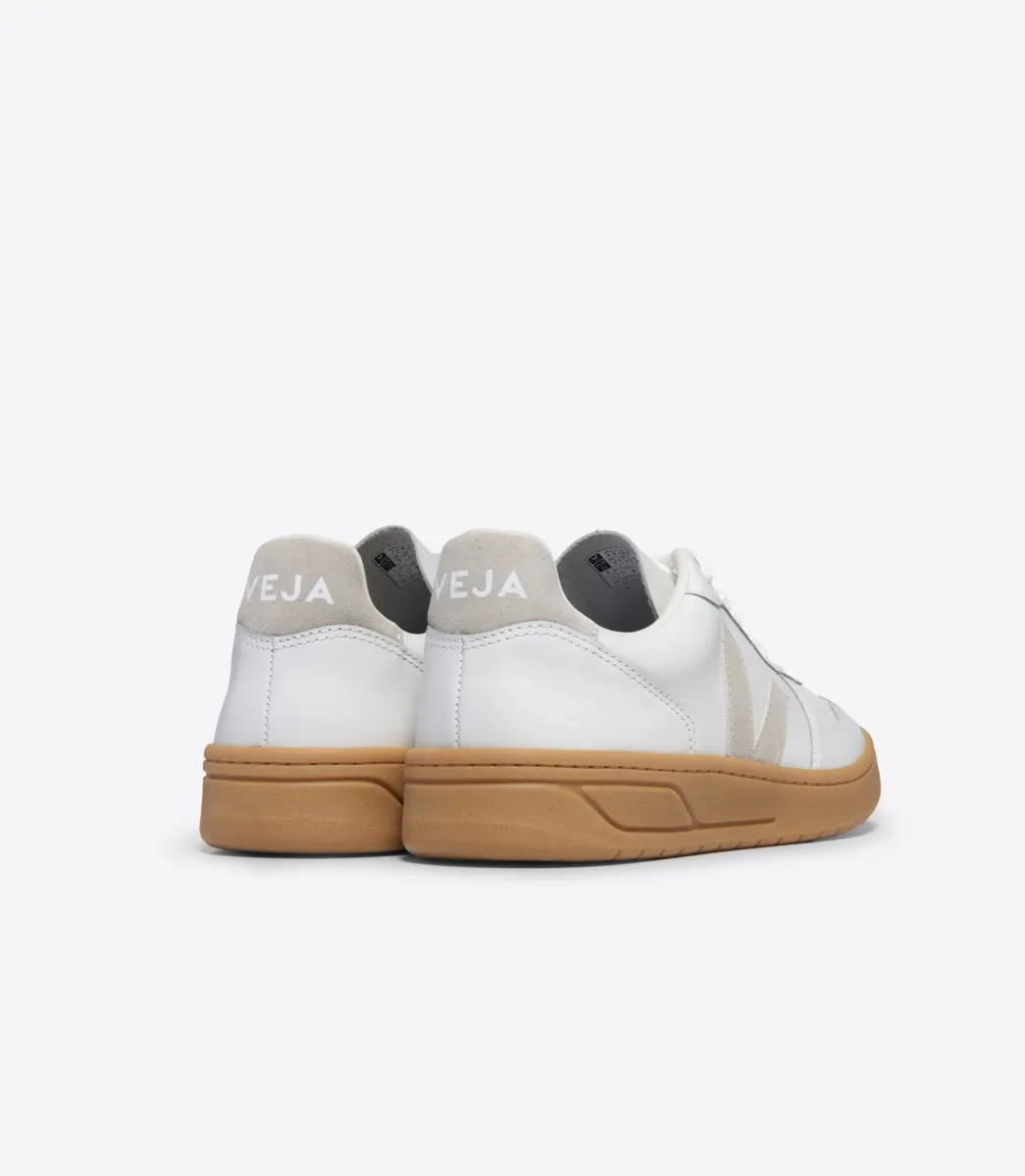 Women VEJA V-10 LEATHER WHITE NATURAL