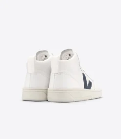 VEJA V-15 LEATHER WHITE NAUTICO