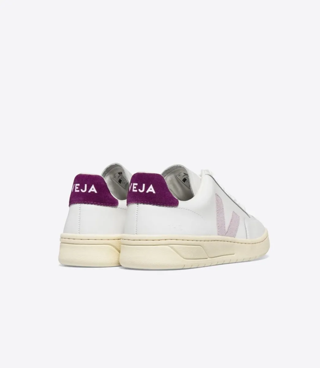Women VEJA V-12 LEATHER WHITE PARME MAGENTA