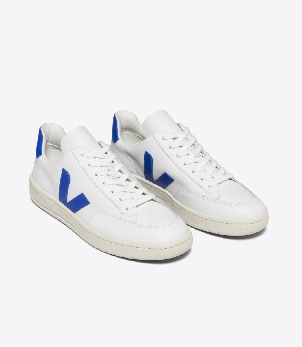 Women VEJA V-12 LEATHER WHITE PAROS