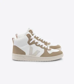 Women VEJA V-15 LEATHER WHITE PIERRE SAHARA