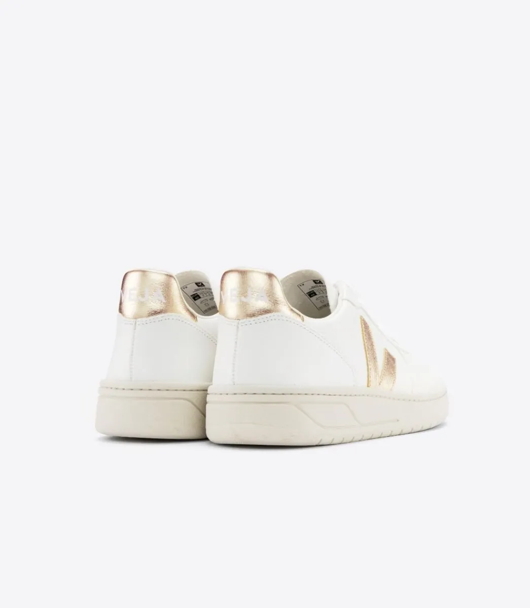 Women VEJA V-10 LEATHER WHITE PLATINE