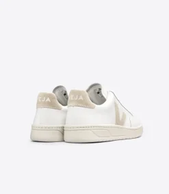 Women VEJA V-12 LEATHER WHITE SABLE