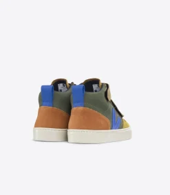Kids VEJA V-10 MID SUEDE MULTICO MUD PAROS