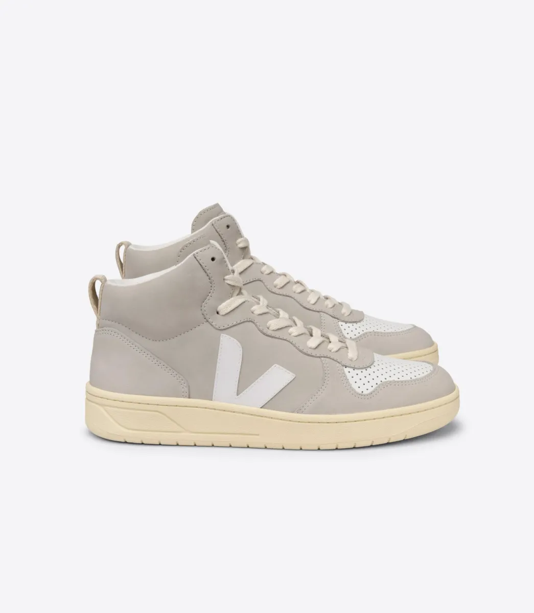 VEJA V-15 NUBUCK NATURAL WHITE