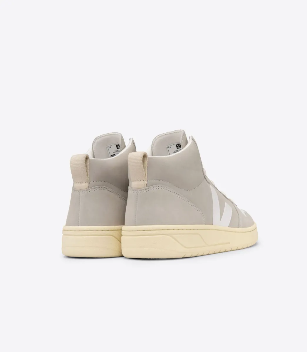 VEJA V-15 NUBUCK NATURAL WHITE