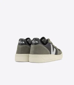 VEJA V-10 RIPSTOP BLACK OXFORD GREY MUD