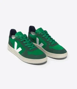 Women VEJA V-10 SUEDE EMERAUDE PIERRE BLACK