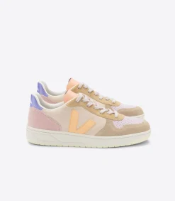 VEJA V-10 SUEDE MULTICO PEACH