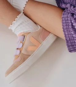 Kids VEJA V-10 SUEDE MULTICO SABLE