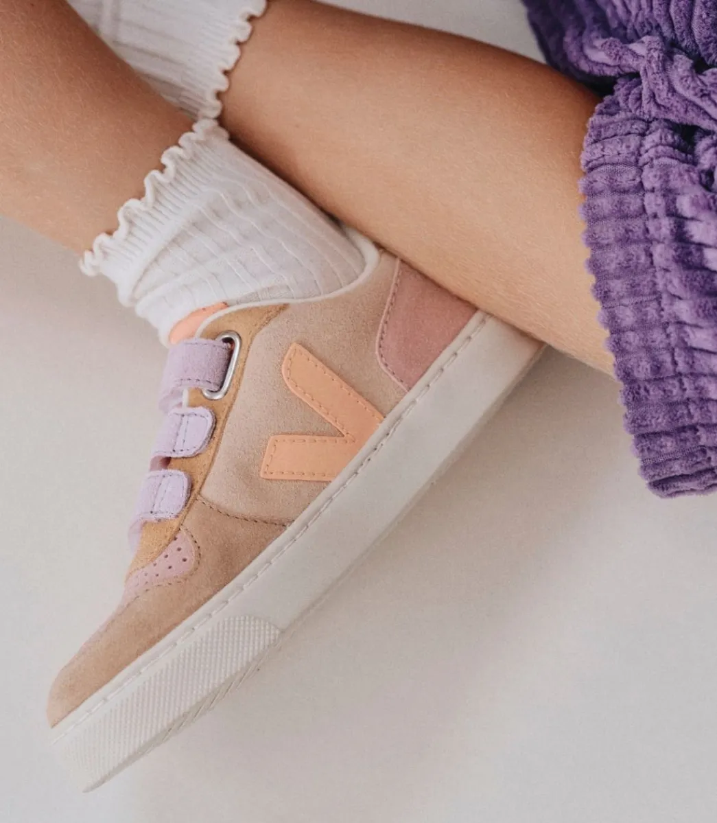 Kids VEJA V-10 SUEDE MULTICO SABLE