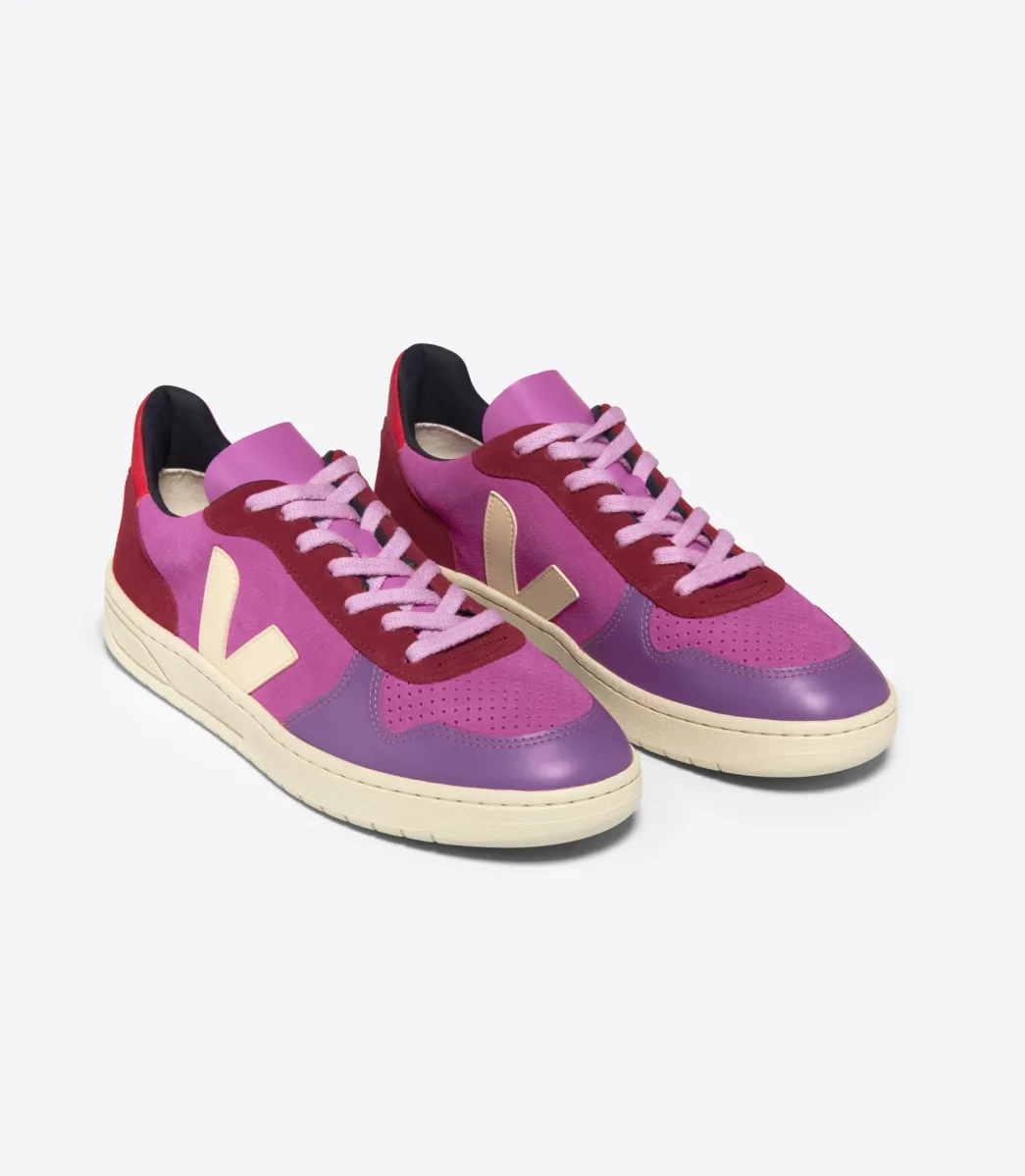 Women VEJA V-10 SUEDE MULTICO ULTRAVIOLET CALCAIRE