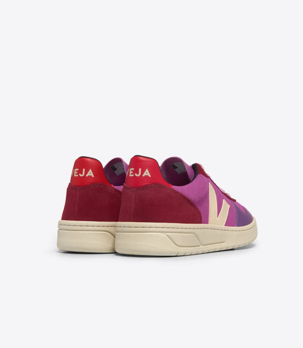 Women VEJA V-10 SUEDE MULTICO ULTRAVIOLET CALCAIRE
