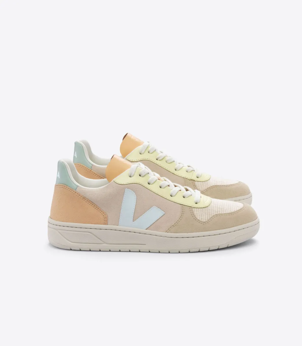 Women VEJA V-10 SUEDE SABLE MENTHOL MULTICO