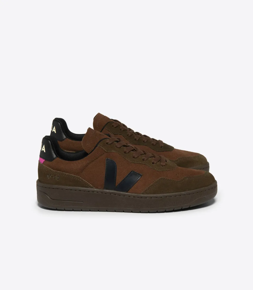 Women VEJA V-90 SUEDE WALNUT BLACK