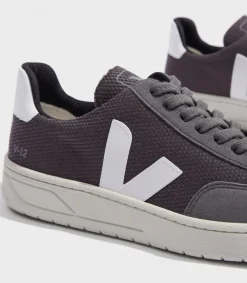 VEJA V-12 VEGAN B-MESH GRAFITE WHITE