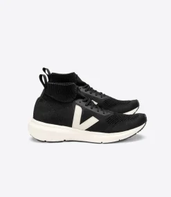 VEJA V-KNIT X RICK OWENS MID BLACK PIERRE