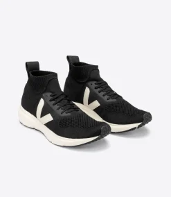 VEJA V-KNIT X RICK OWENS MID BLACK PIERRE