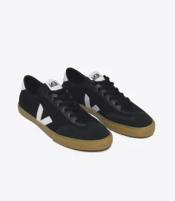 Women VEJA VOLLEY CANVAS BLACK WHITE NATURAL