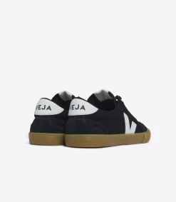 Women VEJA VOLLEY CANVAS BLACK WHITE NATURAL