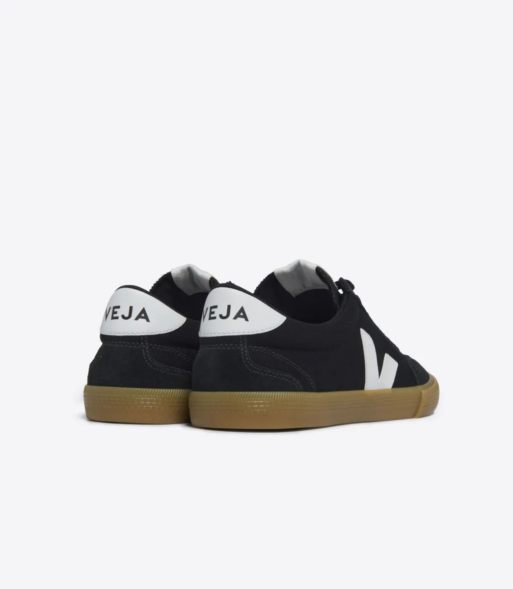 Women VEJA VOLLEY CANVAS BLACK WHITE NATURAL