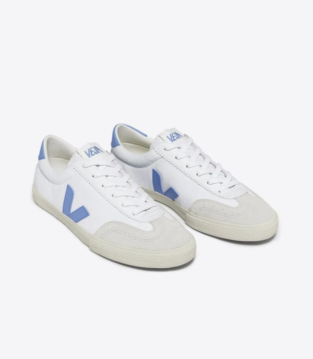 Women VEJA VOLLEY CANVAS WHITE AQUA