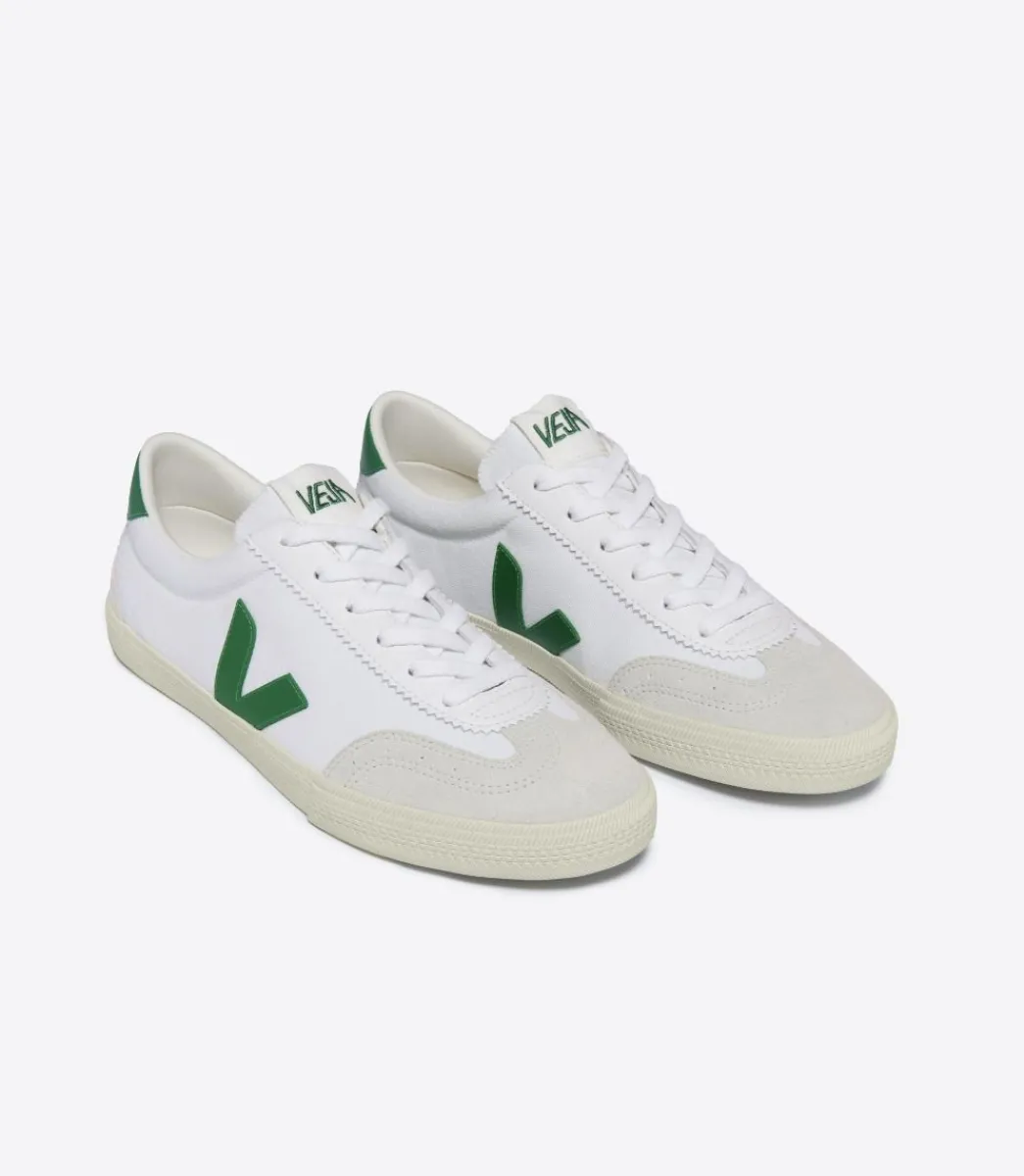 Women VEJA VOLLEY CANVAS WHITE EMERAUDE