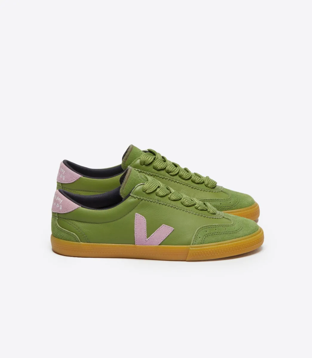Women VEJA VOLLEY LEATHER X MAKE MY LEMONADE KIWI ORCHID