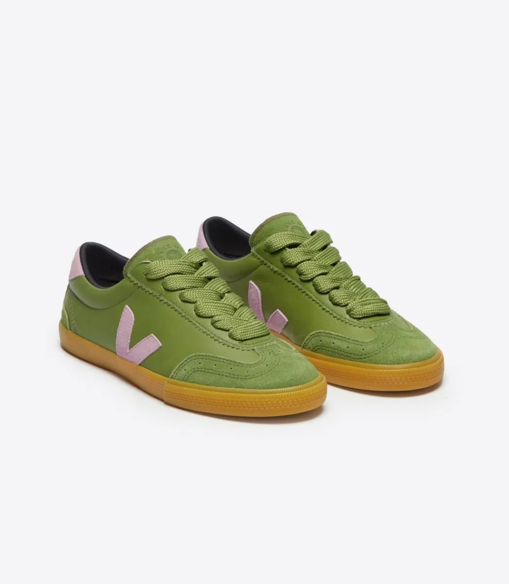 Women VEJA VOLLEY LEATHER X MAKE MY LEMONADE KIWI ORCHID