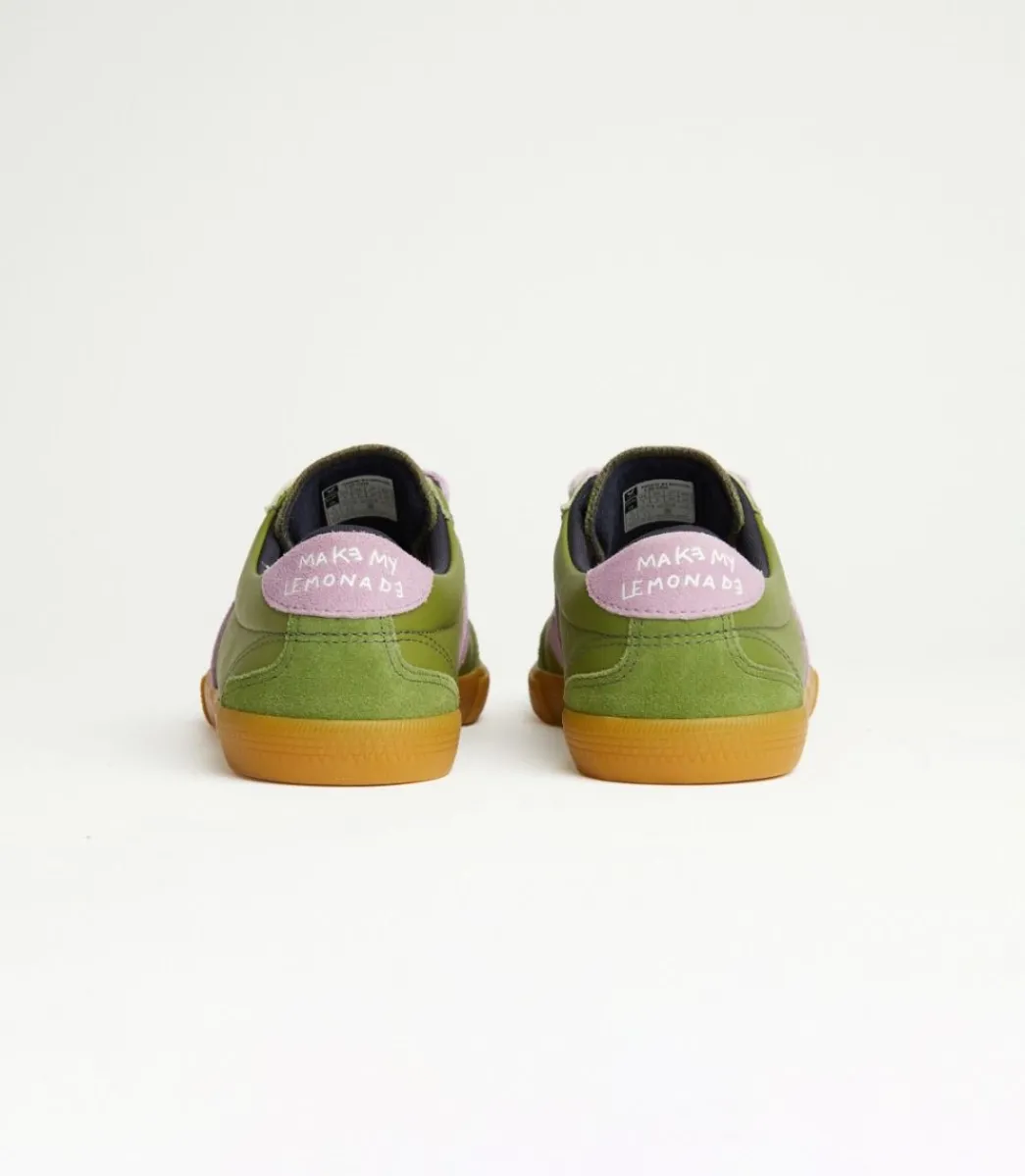 Women VEJA VOLLEY LEATHER X MAKE MY LEMONADE KIWI ORCHID