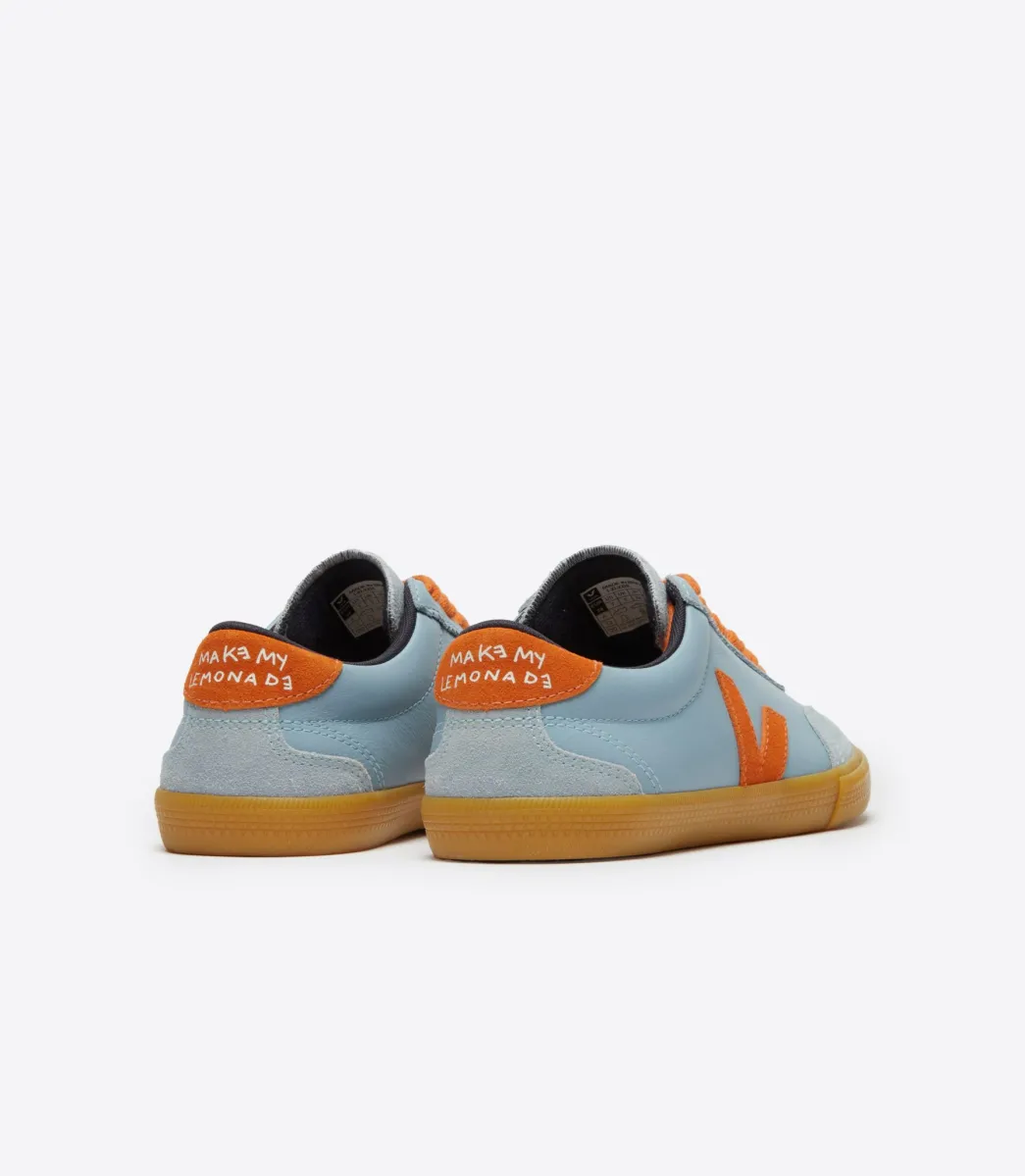 Women VEJA VOLLEY LEATHER X MAKE MY LEMONADE STEEL PUMPKIN