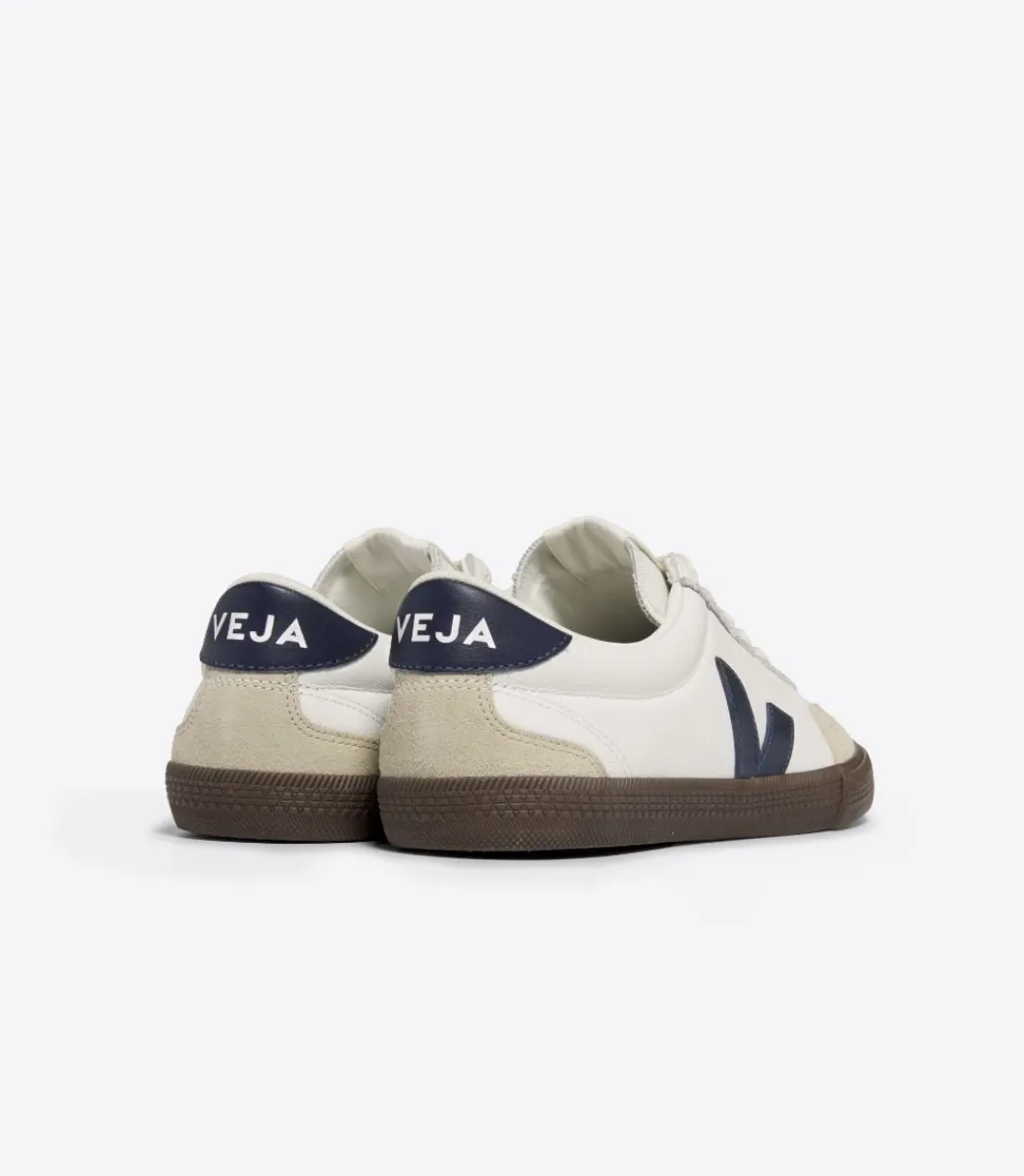 Women VEJA VOLLEY LEATHER WHITE NAUTICO BARK