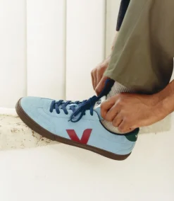 Women VEJA VOLLEY SUEDE AQUA MARSALA EAGLE