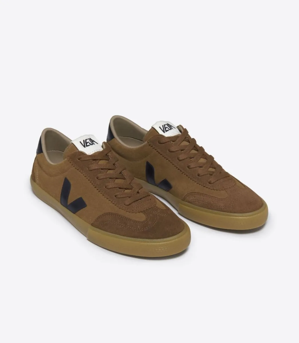 Women VEJA VOLLEY SUEDE CAMEL BLACK
