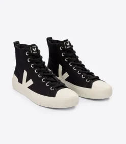 Women VEJA WATA II CANVAS BLACK PIERRE
