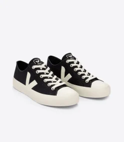 Women VEJA WATA II LOW CANVAS BLACK PIERRE