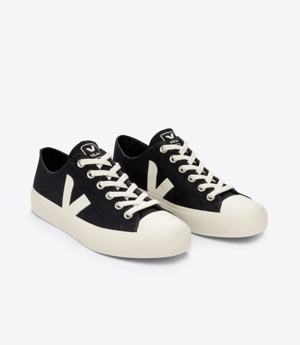 Women VEJA WATA II LOW CANVAS BLACK PIERRE