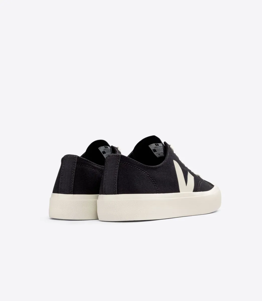 Women VEJA WATA II LOW CANVAS BLACK PIERRE
