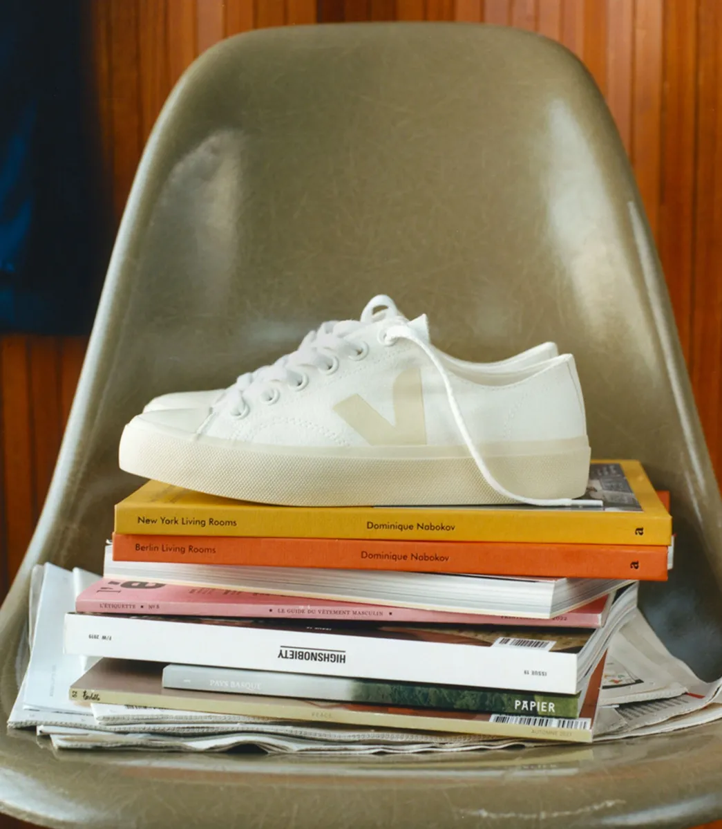 Women VEJA WATA II LOW CANVAS WHITE PIERRE